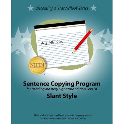 Sentence Copying - RMSE K Slant