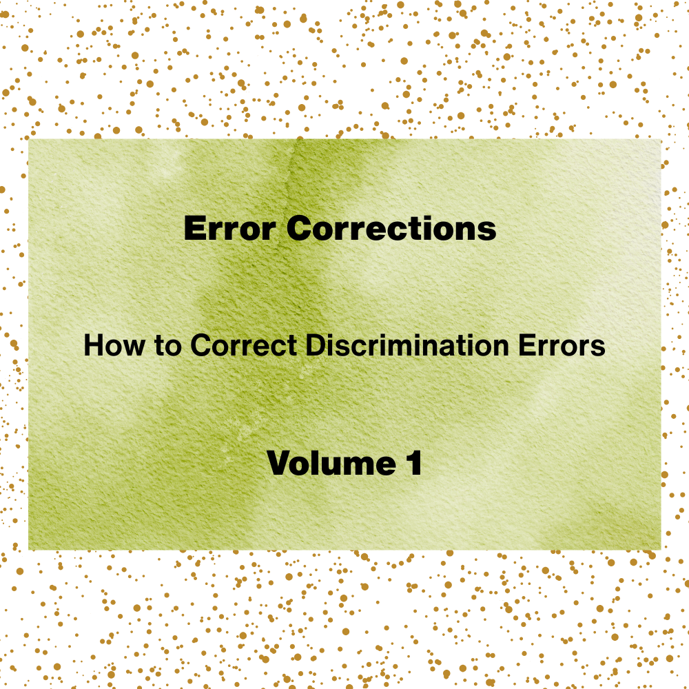 Error Corrections Volume 1 (Video In-Service)