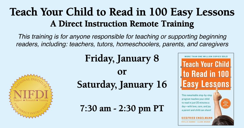 Teach Your Child to Read Remote Training Banner